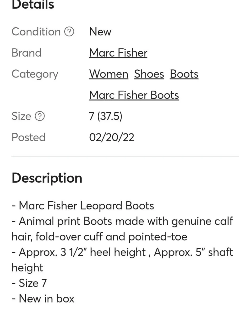Marc Fisher LTD Fifily Leopard Calf Hair Ankle Bootie - 9